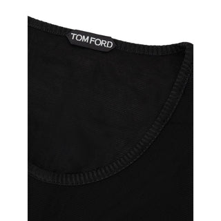 Tom Ford Black Viscose Tank Top