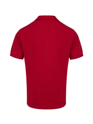 Burberry Red Cotton Collared Polo Shirt