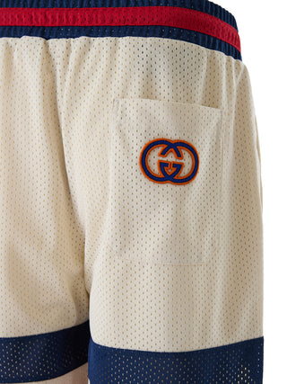 Gucci Cream polyester Logo Shorts