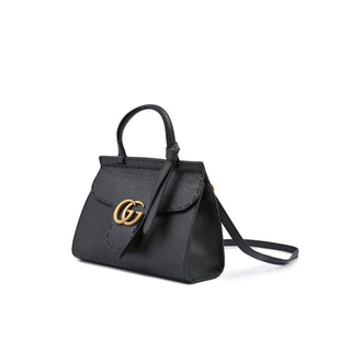 Gucci Black Leather GG Marmont Handbag - Versa Loro