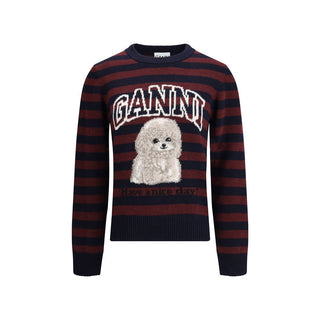 Ganni Poodle striped Sweater