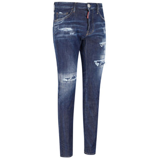 Dsquared² Blue Cotton Jeans & Pant
