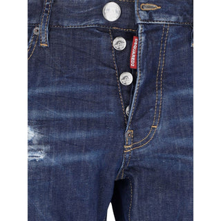 Dsquared² Blue Cotton Jeans & Pant