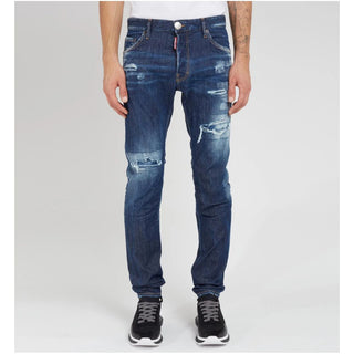 Dsquared² Blue Cotton Jeans & Pant