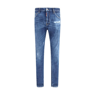 Dsquared² Blue Cotton Skinny Jeans