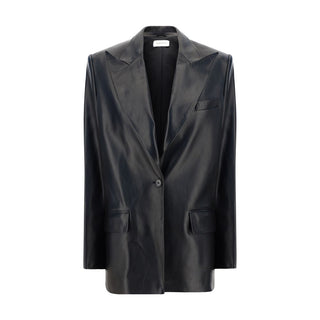 Magda Butrym Leather Blazer Jacket