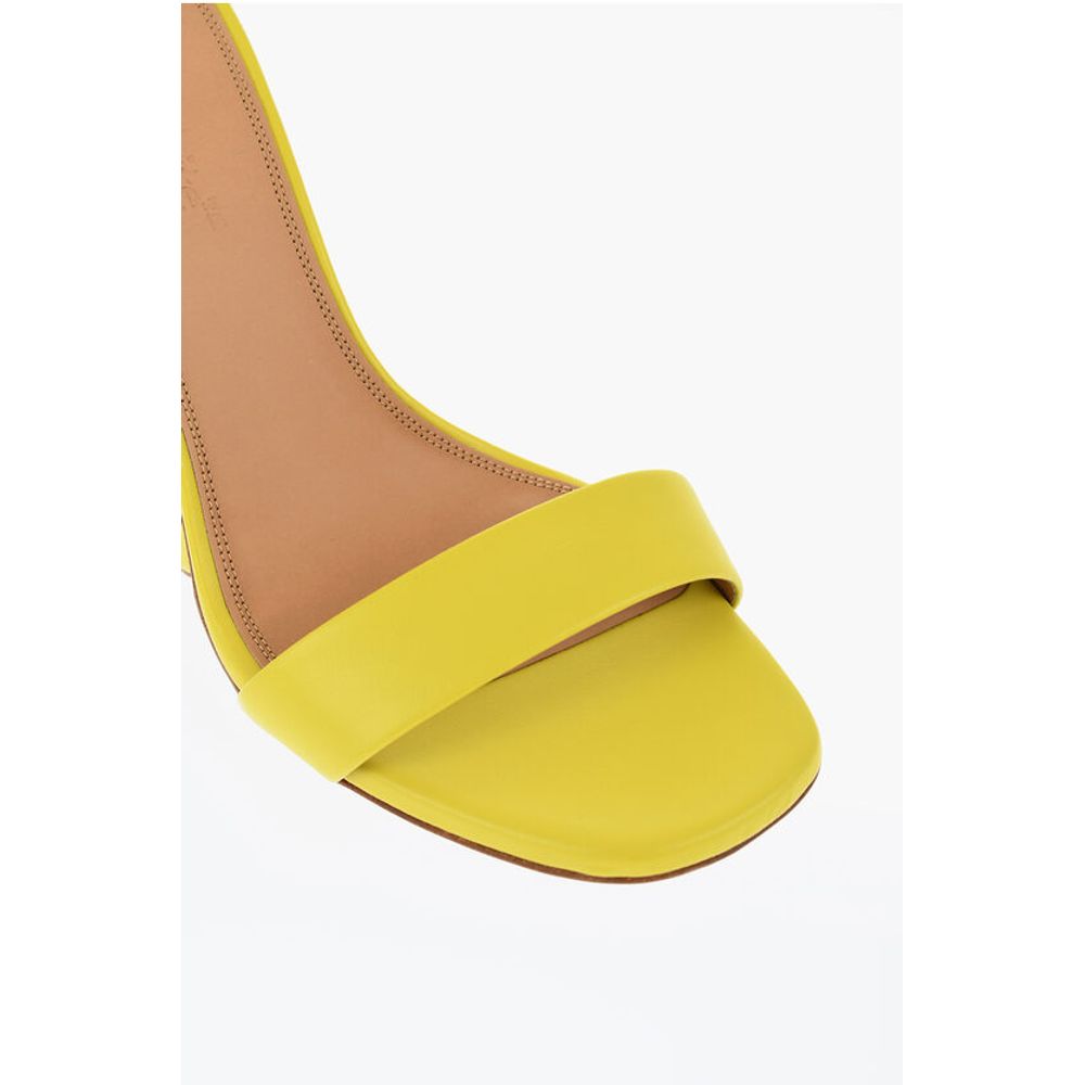 Off-White Leder JUG Sandalen Wedge 9 cm