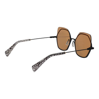 Yohji Yamamoto Half-Rim Stainless Steel Sunglasses