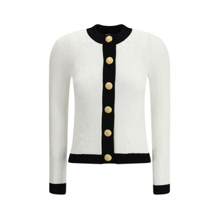 Balmain LS GEKNÖPFTE TORSADE-STRICKJACKE