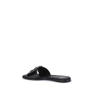 Valentino Garavani Patent leathe VLogo slide Sandals