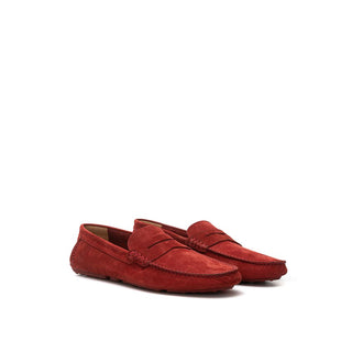 Bally Bordeaux Leder-Slipper
