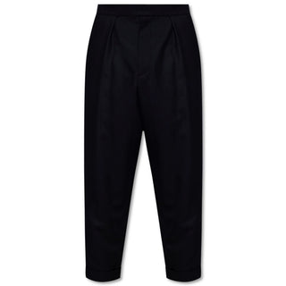 Balmain Black Cotton Jeans & Pant