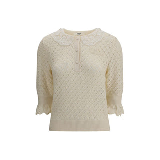 Chloé Sweater with lace collar