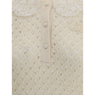 Chloé Sweater with lace collar