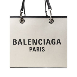 Balenciaga Gray Cotton Tote Bag