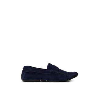 Bally Blue Leather Moccassin