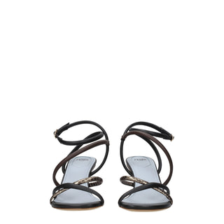 Fendi Multicolor Leather Flat Sandals