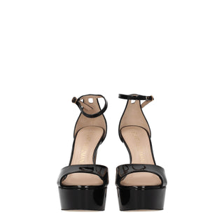 Stuart Weitzman Black Leather Platforms