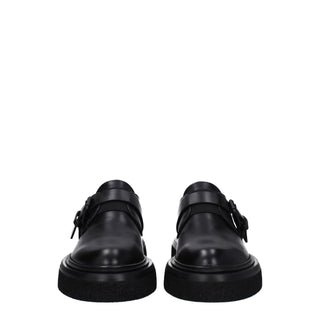 Max Mara Leather Monk-Strap Shoes