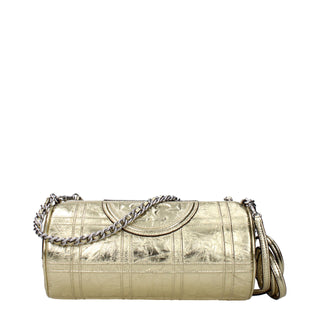 Tory Burch Gold Leather Shoulder Bags