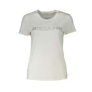 Patrizia Pepe White Elastane Tops & T-Shirt