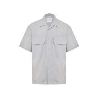 Jil Sander Blue Cotton Shortsleeve
