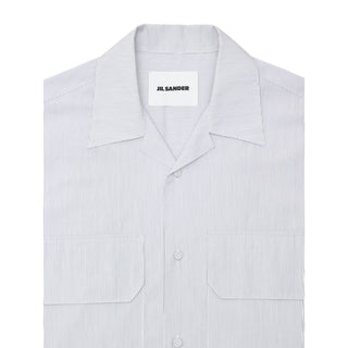 Jil Sander Blue Cotton Shortsleeve