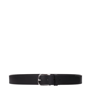 Testoni Black Leather Regular Belts