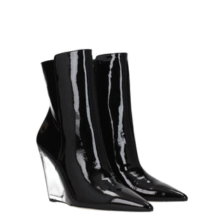 Stuart Weitzman Black Leather Ankle Boots