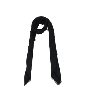 Balmain Black Viscose Foulard