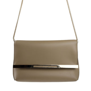 Giada Beige Leather Crossbody Bag
