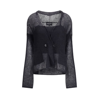 Giorgio Armani Double-breasted cardigan and top in a wool and mohair blend Twin-set