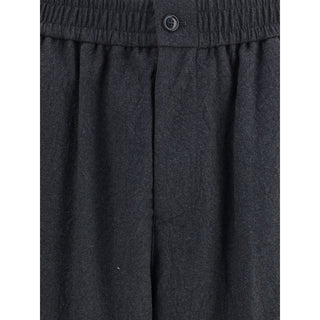Giorgio Armani Virgin Wool Flannel Pants