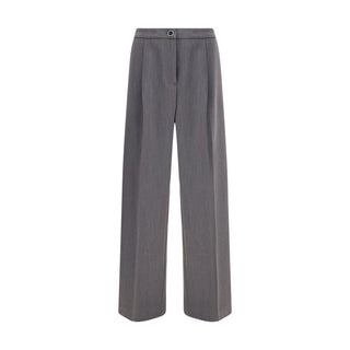 Cruna Gray Polyester Casual Pants