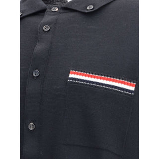 Thom Browne JERSEY STITCH BUTTON DOWN POINT COLLAR L