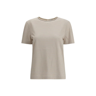 Brunello Cucinelli Beige Cotton T-Shirt