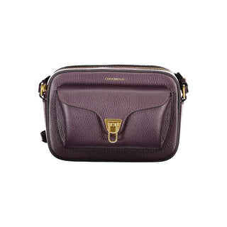 Coccinelle Purple Leather Handbag