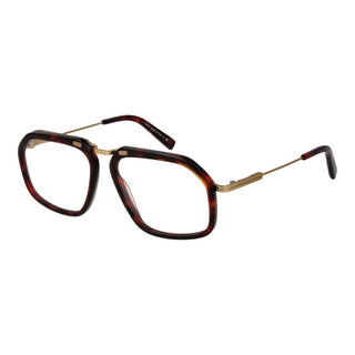 Ermenegildo Zegna Burgundy Men Optical Frames