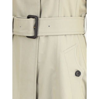 Burberry Ellingham fit-and-flare long gabardine Trench Coat