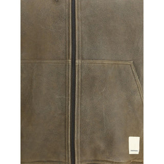 Emporio Armani Leather bomber Jacket