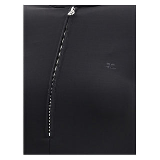 Courrèges Zippered jersey biker Dress