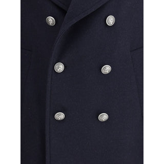 Brunello Cucinelli Double wool flannel Caban