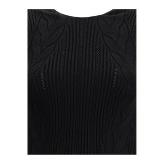Balmain Sleeveless torsade knit long Dress