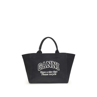Ganni SHOPPER XXL CONTRASTED LOGO POCKET