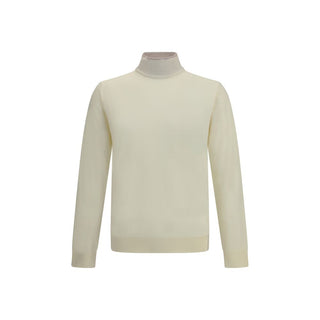 Cruna Cream Wool Turtleneck