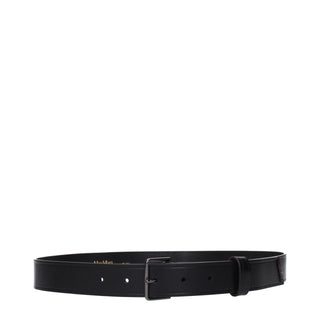 Max Mara Black Leather Regular Belt