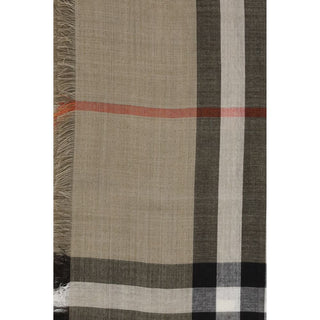 Burberry Check Reversible Wool and Silk Scarf