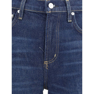 Citizens of Humanity Blue Cotton Flared Jeans
