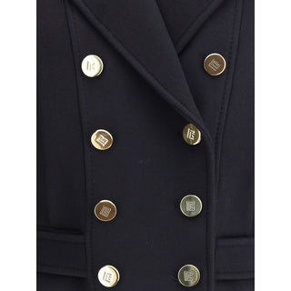 Balmain Wool Double-breasted Coat