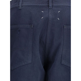 Margiela Blu Cotton Trousers